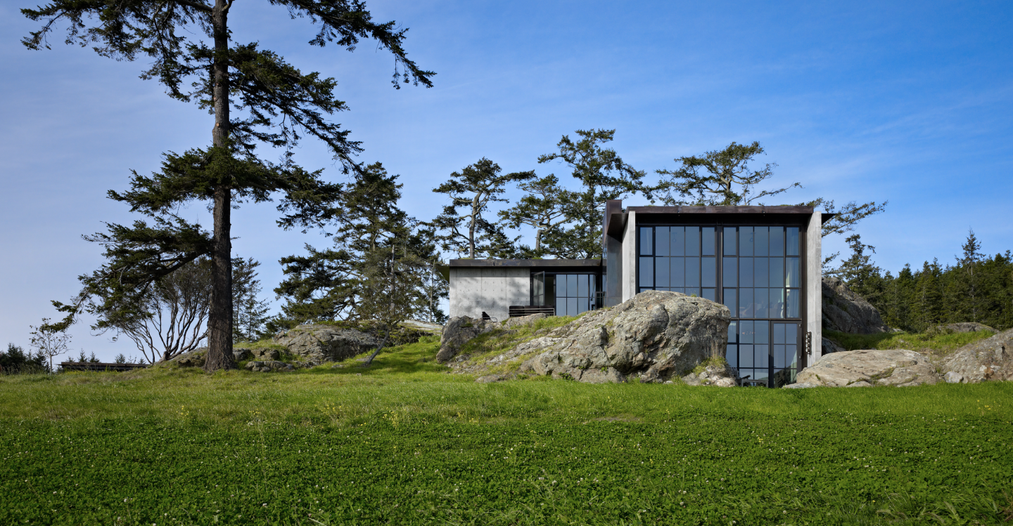 The Pierre residence, built by Dowbuilt on Lopez Island in Washington