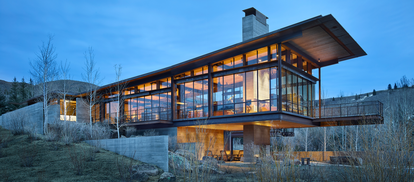 Bigwood residence built by Dowbuilt in Sun Valley, Idaho