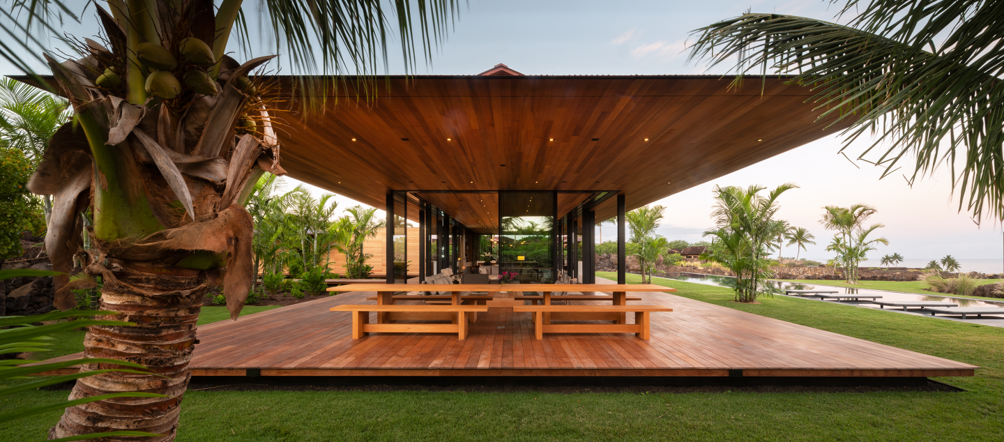 Hale Lana residence, built by Dowbuilt in Kukio, Hawaii