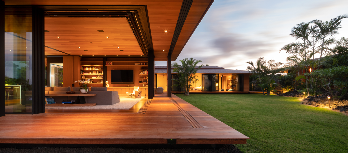 Hale Lana residence, built by Dowbuilt in Kukio, Hawaii