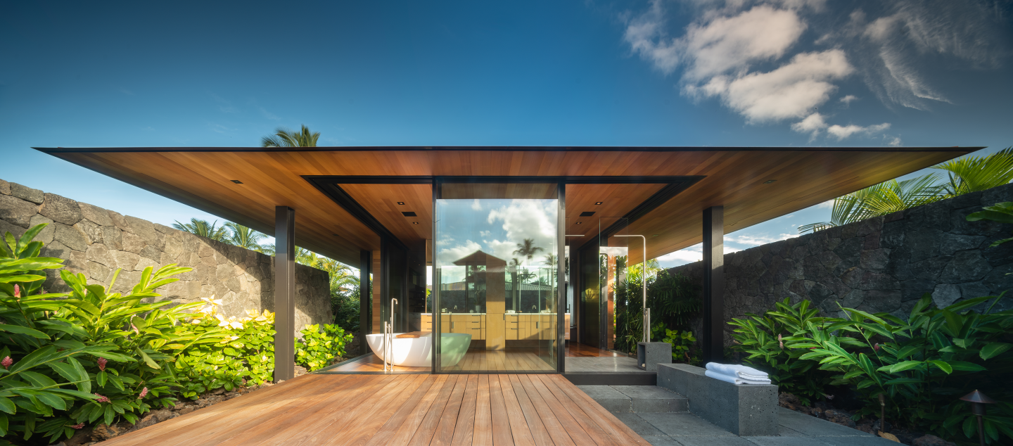 Hale Lana residence, built by Dowbuilt in Kukio, Hawaii