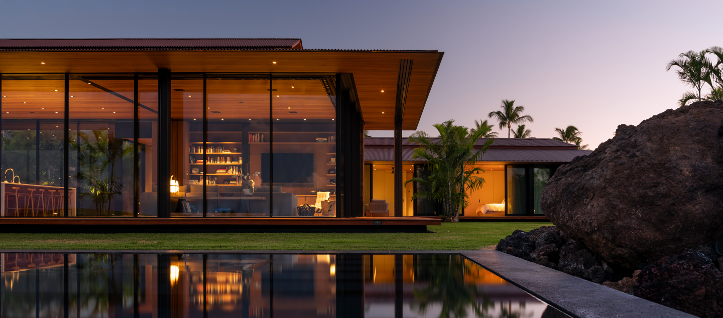 Hale Lana residence, built by Dowbuilt in Kukio, Hawaii