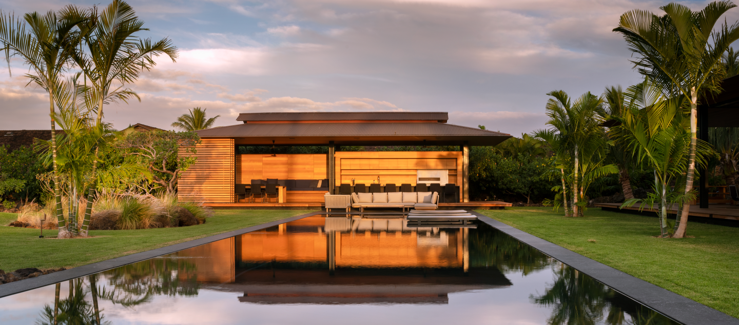 Hale Lana residence, built by Dowbuilt in Kukio, Hawaii