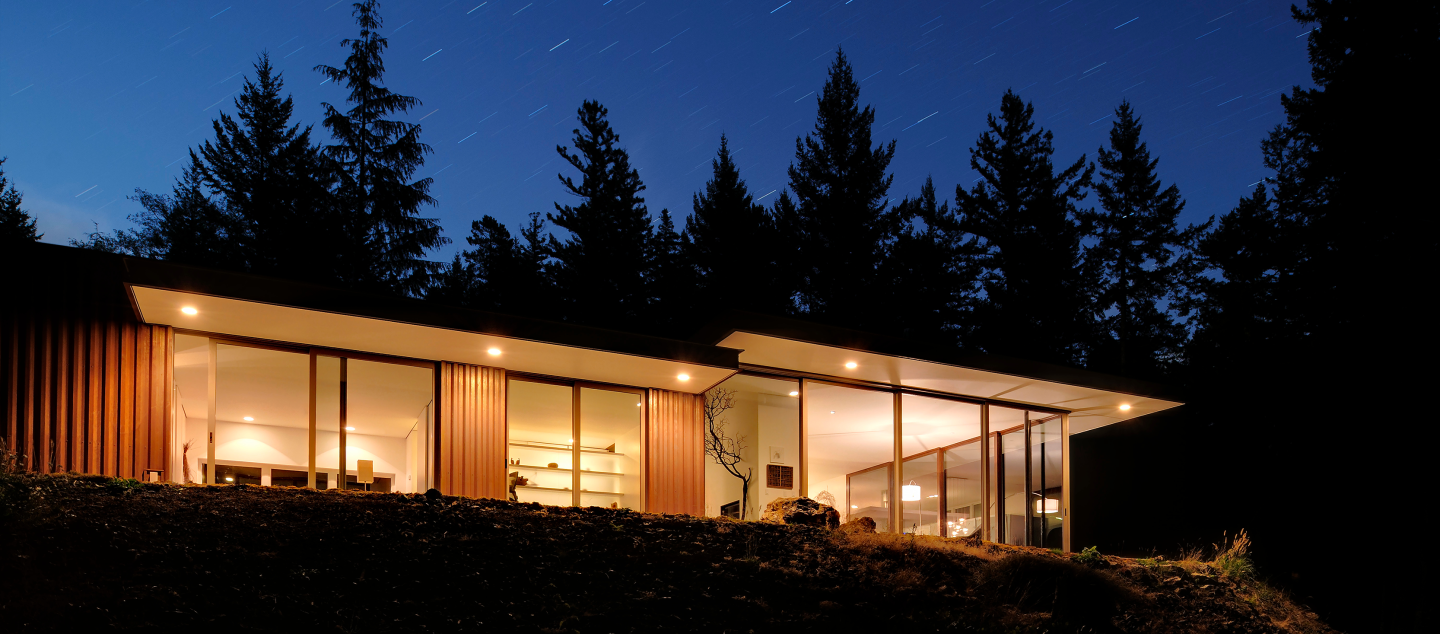 Eagle Ridge residence built by Dowbuilt on Orcas Island in Washington