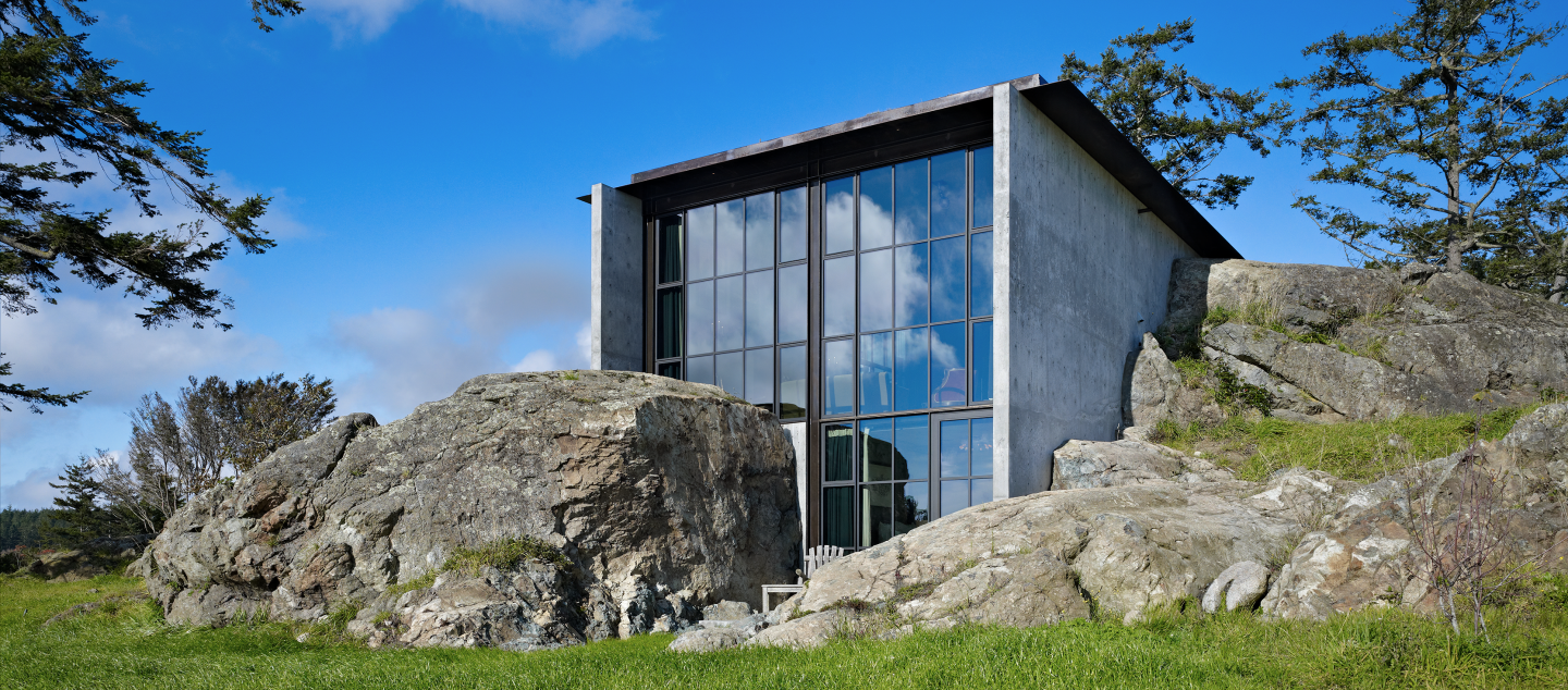 The Pierre residence, built by Dowbuilt on Lopez Island in Washington