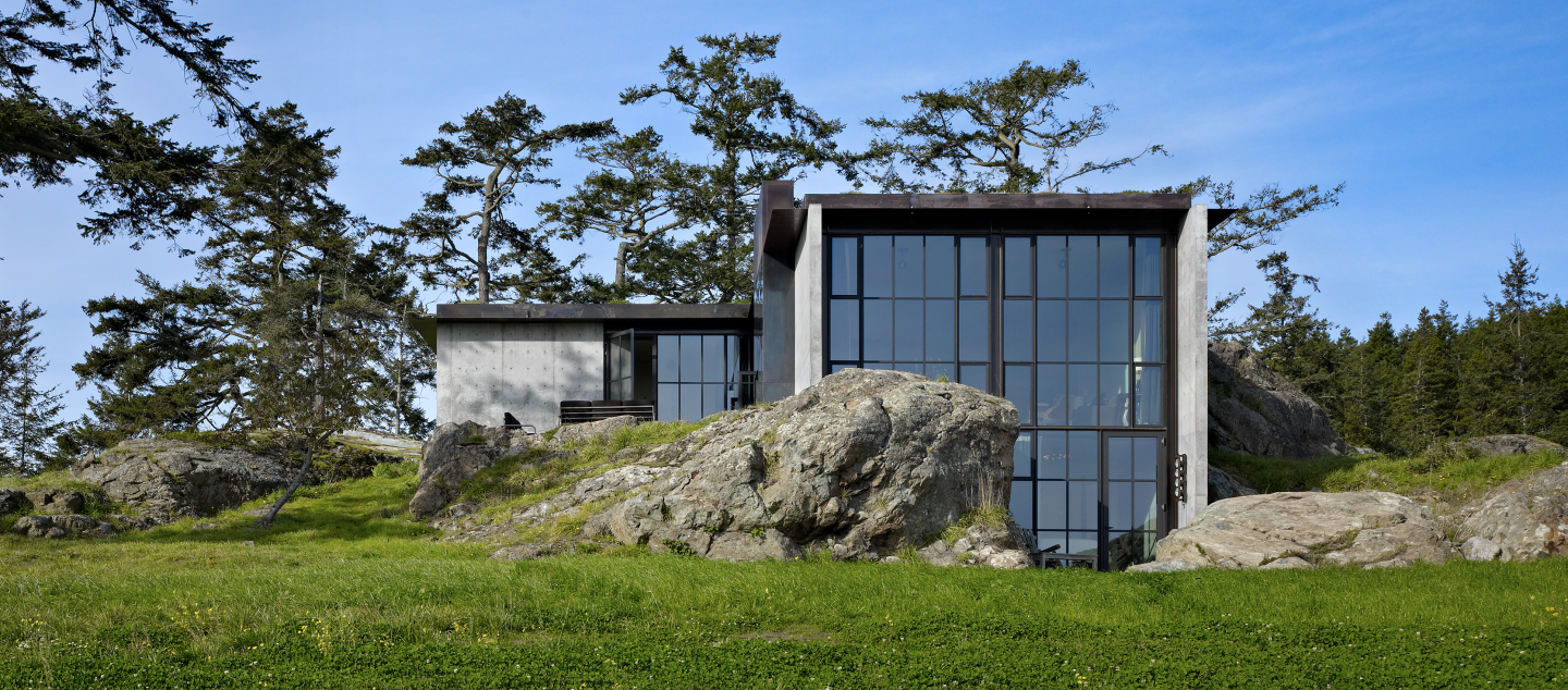 The Pierre residence, built by Dowbuilt on Lopez Island in Washington