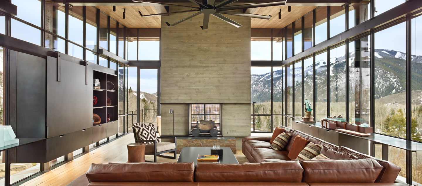 Bigwood residence built by Dowbuilt in Sun Valley, Idaho