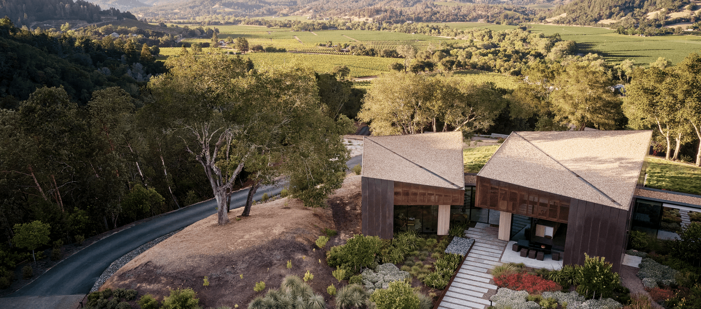 Madrone Ridge residence, built by Dowbuilt in California