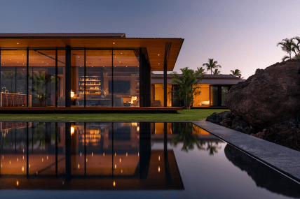 Hale Lana residence, built by Dowbuilt in Kukio, Hawaii